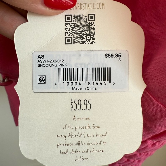 Altar’D State NWT Pink Sleeveless Crop Top - Picture 6 of 6